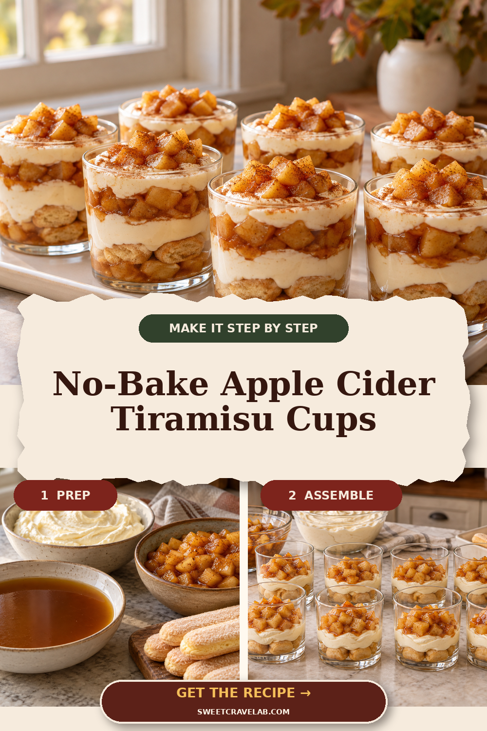 Make-Ahead Apple Cider Dessert Cups