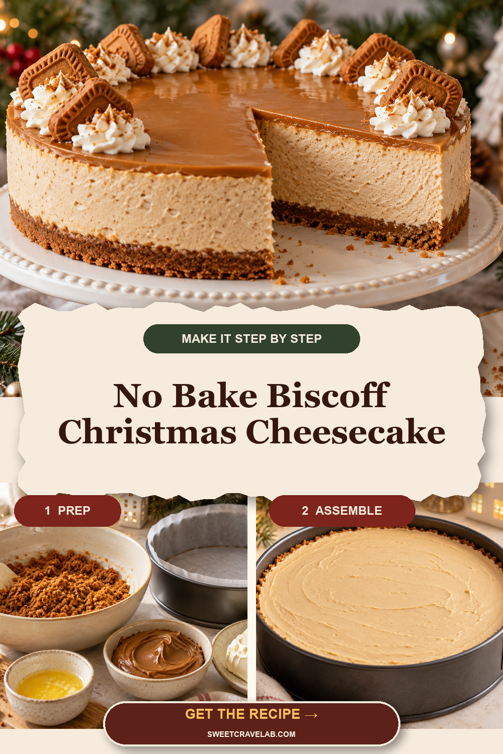 How to Make No Bake Biscoff Cheesecake