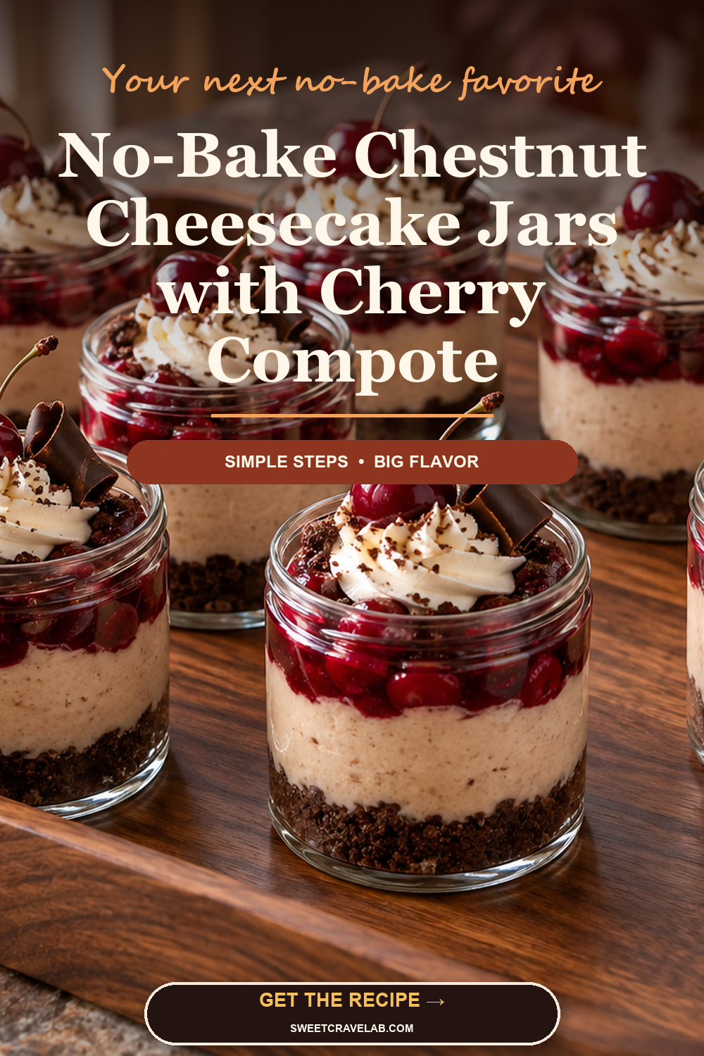 Chestnut Cherry Cheesecake Cups