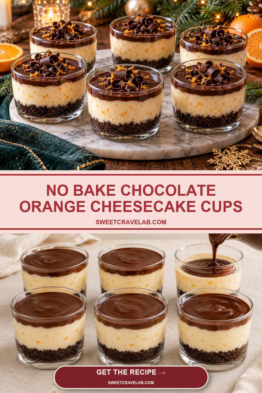 Best No Bake Chocolate Orange Cheesecake Cups for Holiday Gifting