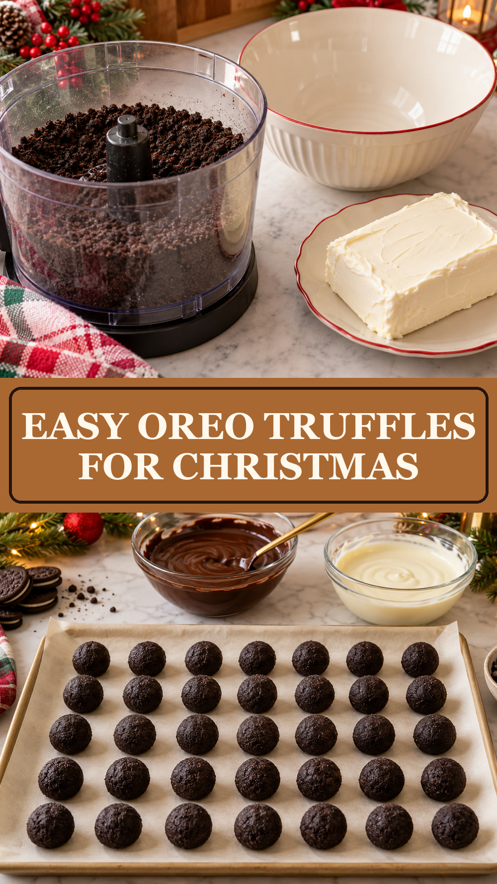 Easy Oreo Truffles for Christmas