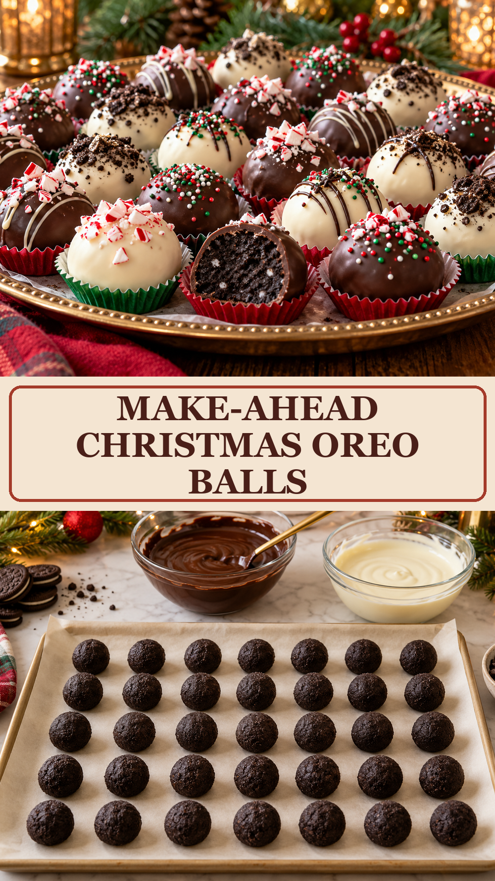 Make-Ahead Christmas Oreo Balls