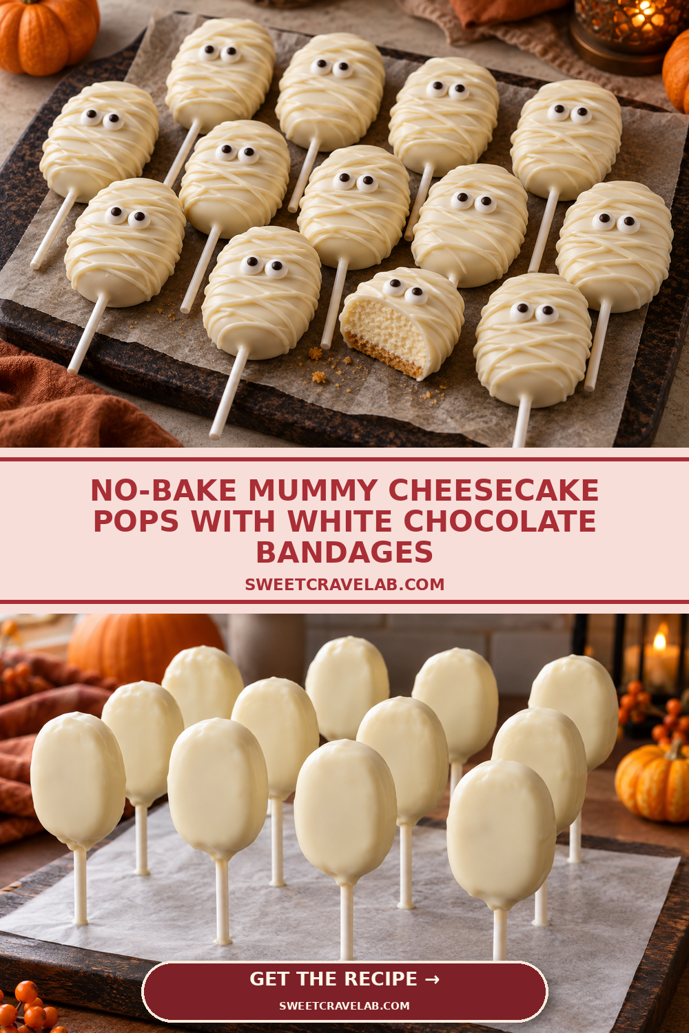How to Make Mummy Cheesecake Pops