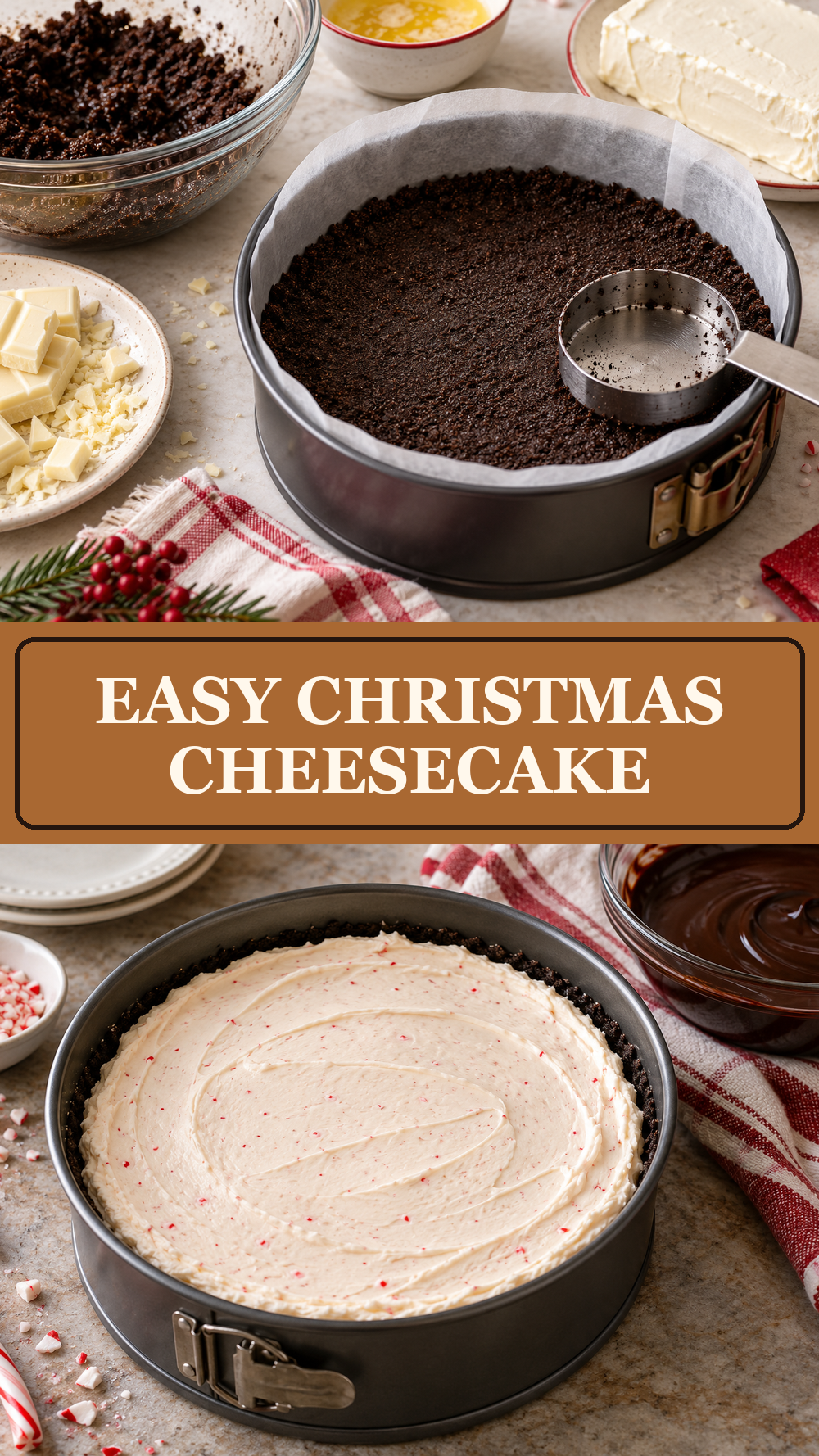 Easy Christmas Cheesecake