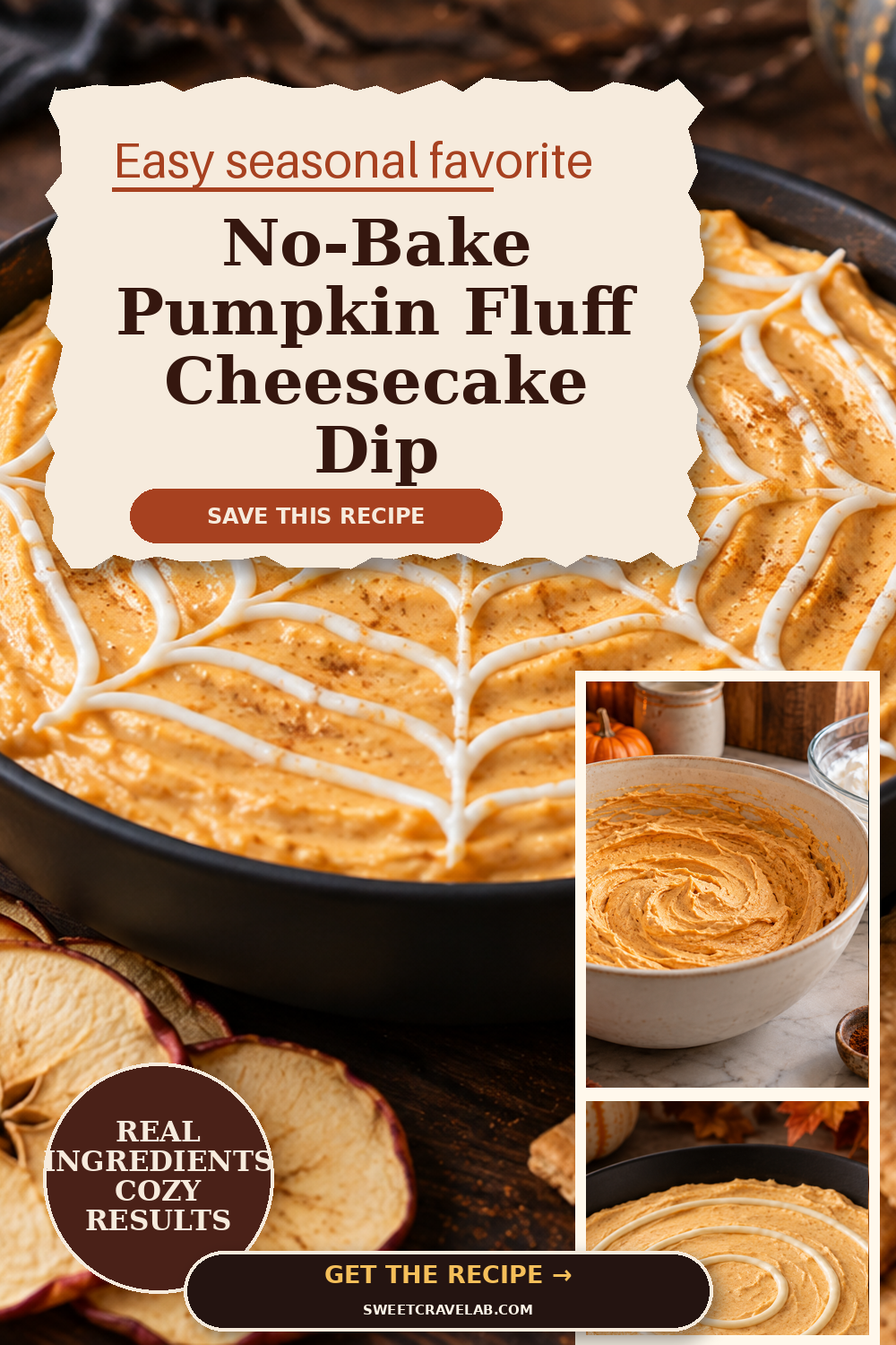 No-Bake Pumpkin Fluff Cheesecake Dip