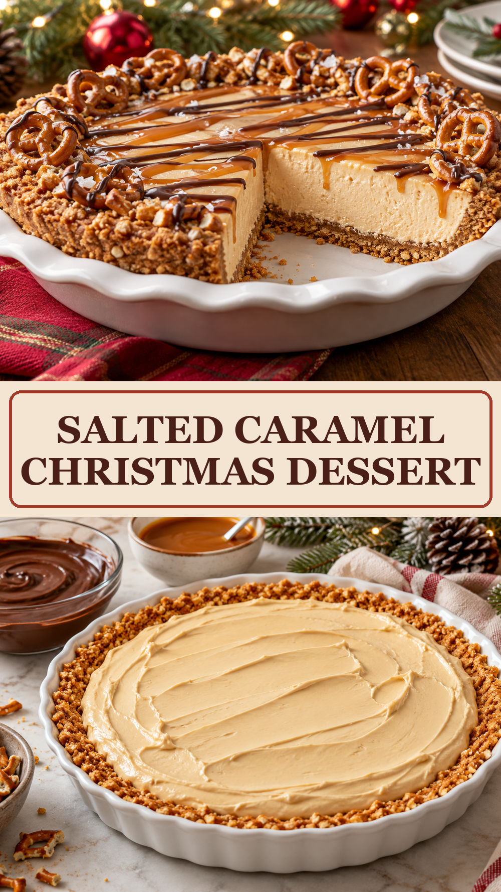 Salted Caramel Christmas Dessert