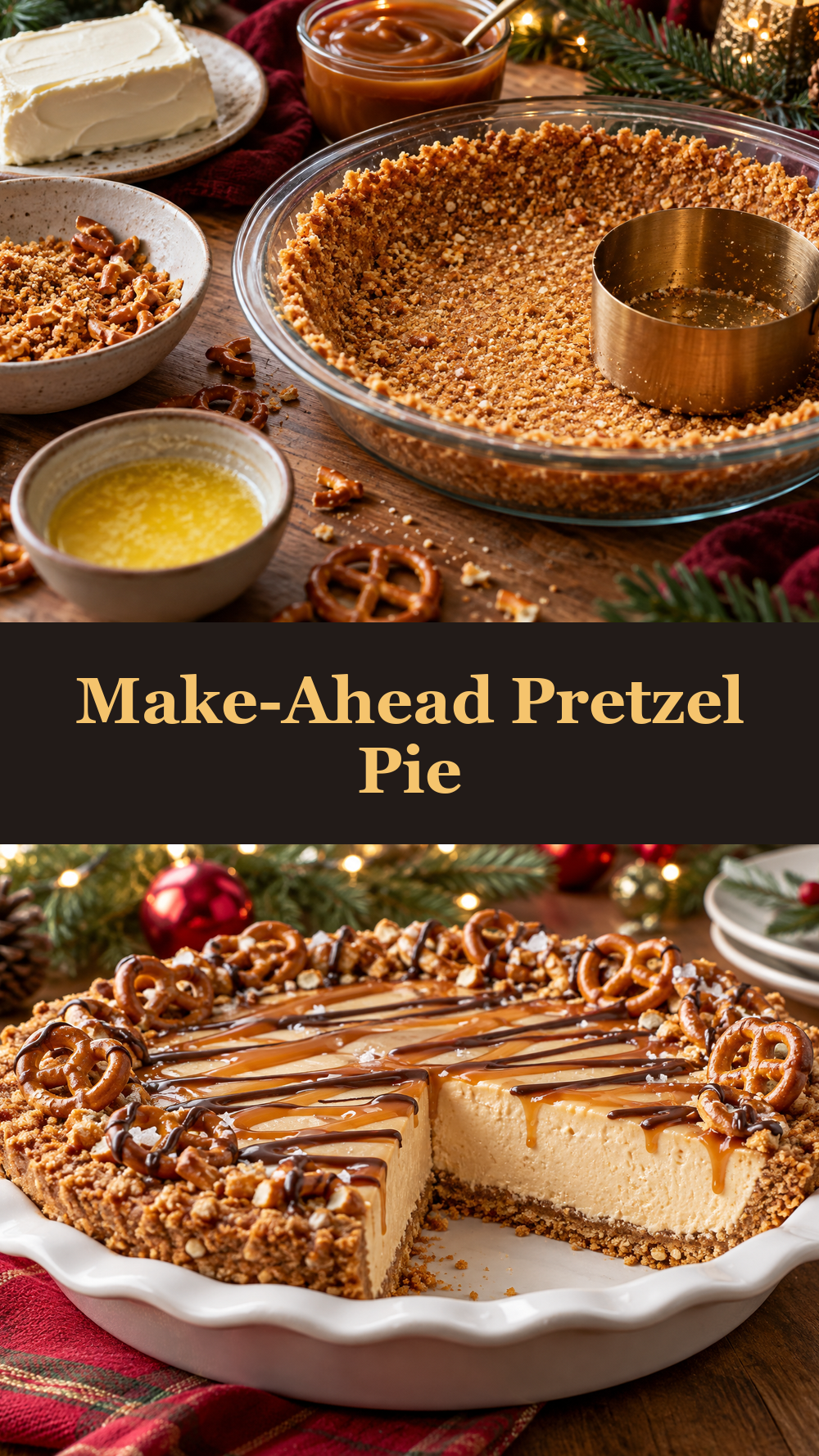 Make-Ahead Pretzel Pie