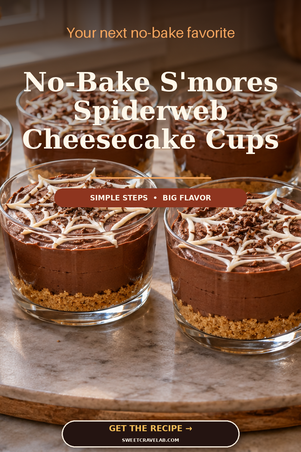 Easy Halloween S'mores Dessert Cups