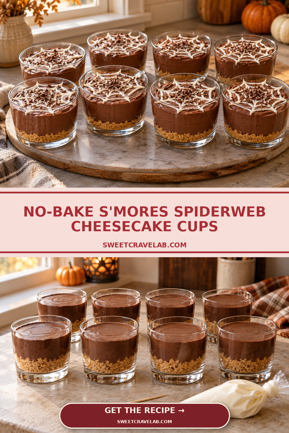 No-Bake Spiderweb Cheesecake Recipe