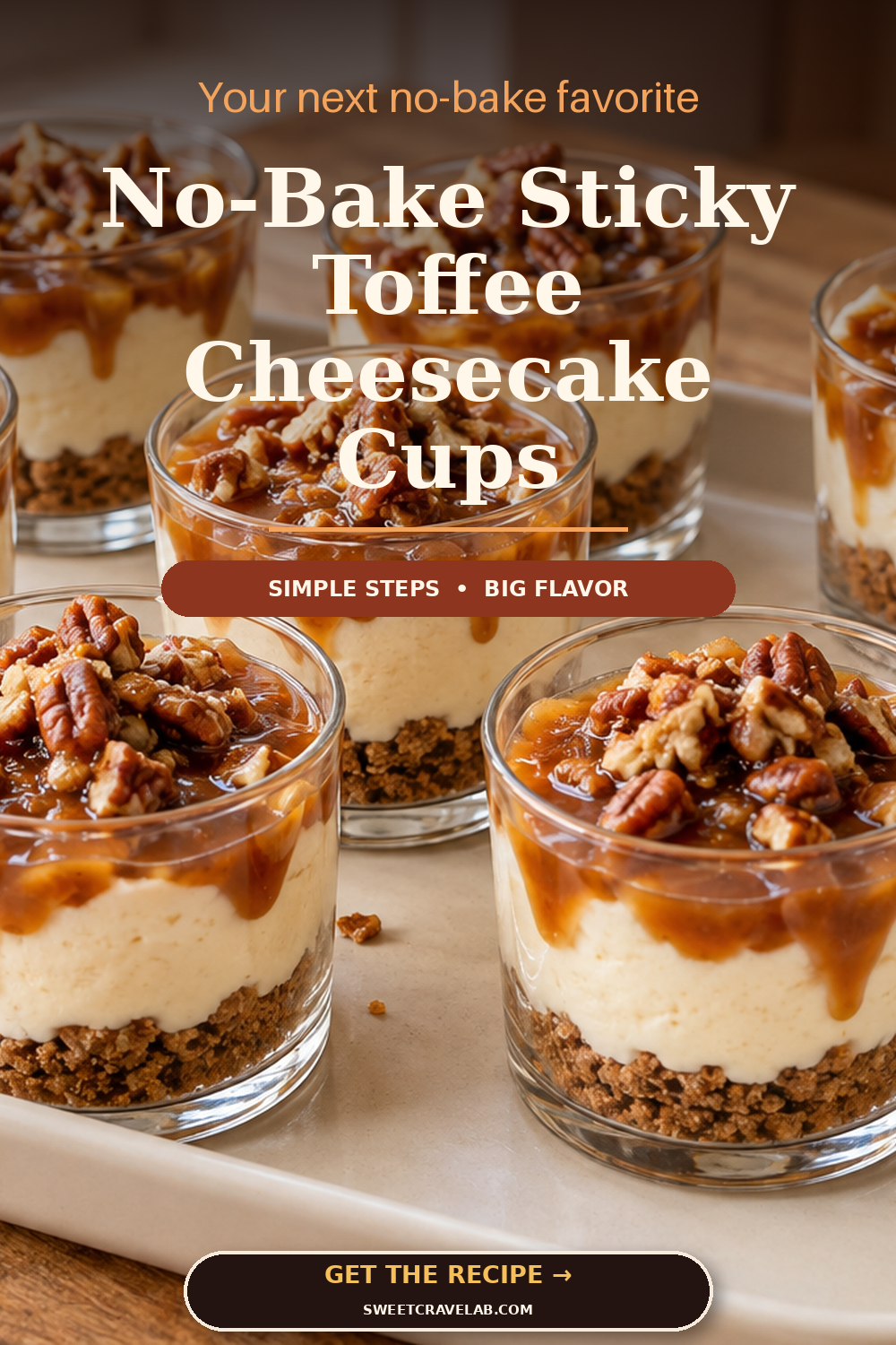Easy Date Caramel Cheesecake Cups