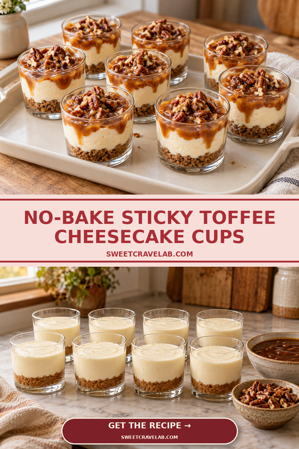 Sticky Toffee No-Bake Cheesecake
