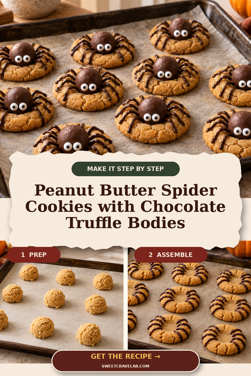 Cute Halloween Peanut Butter Cookies
