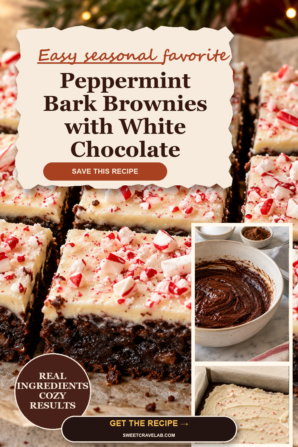 Peppermint Bark Brownies