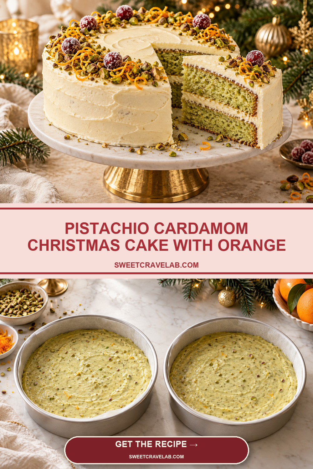 Best Pistachio Cardamom Cake for Holiday Gifting