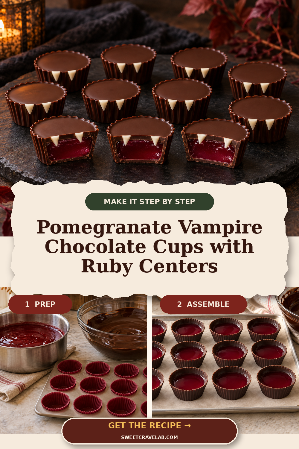 Elegant Vampire Bite Halloween Candy