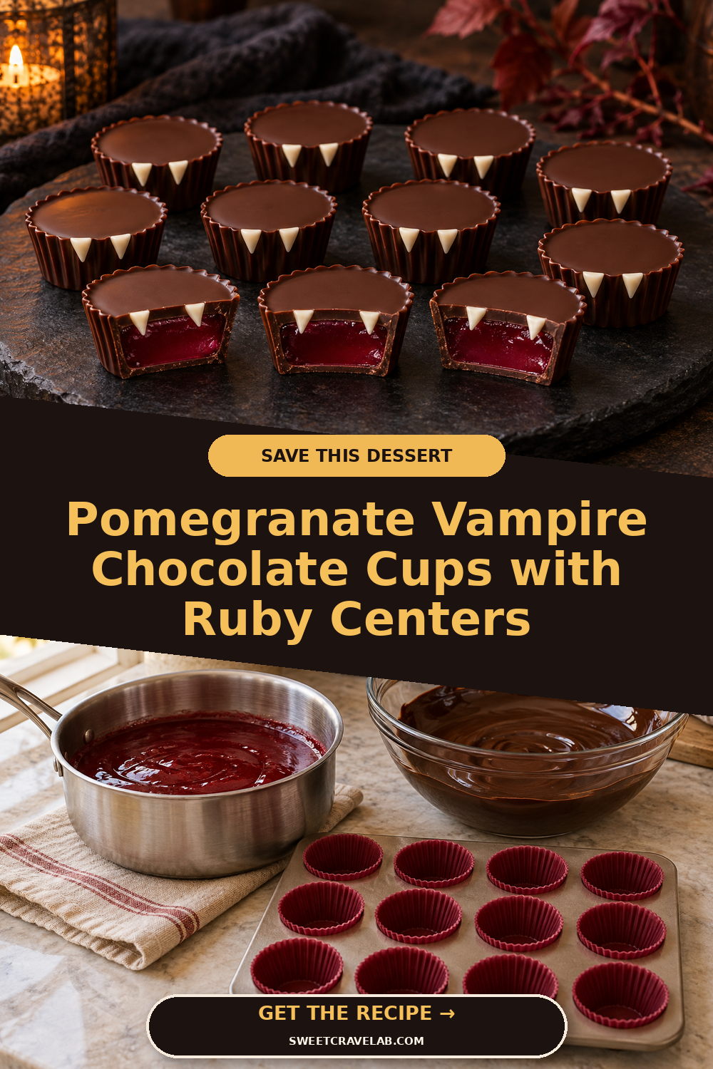 Pomegranate Chocolate Treats for Halloween