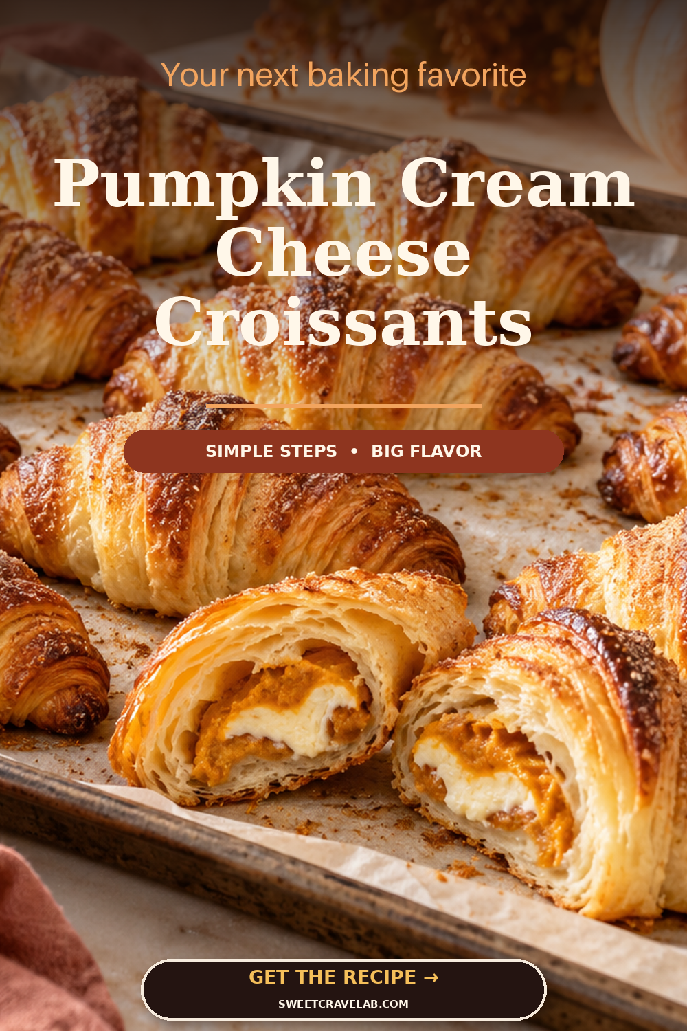 Flaky Pumpkin Cream Cheese Pastries