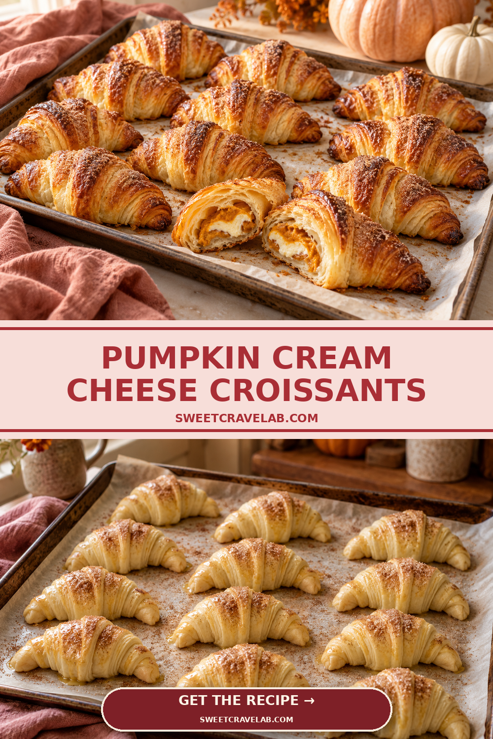 Fall Brunch Croissants with Pumpkin Filling