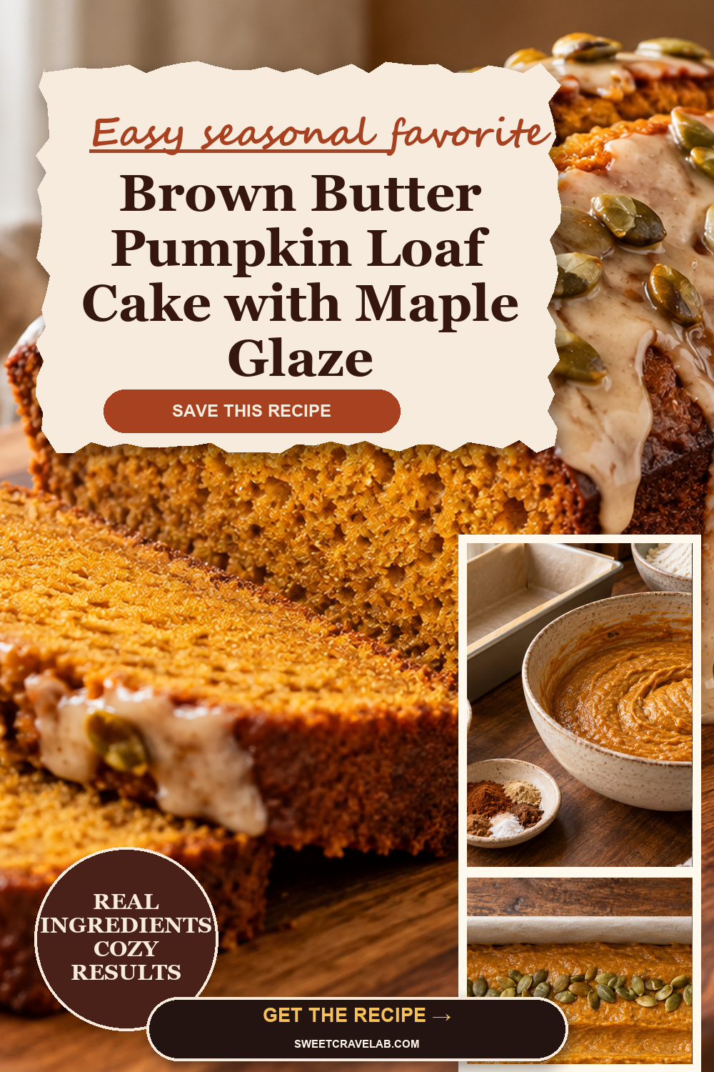 Pumpkin Loaf Cake with Brown Butter