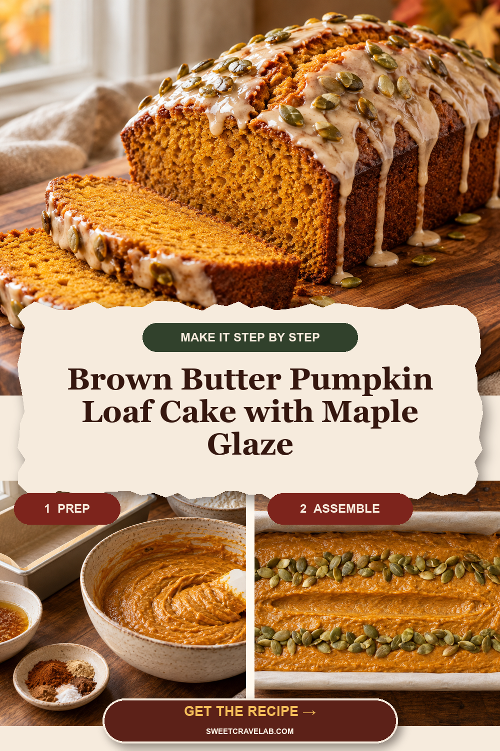 Moist Pumpkin Bread Cake for Fall