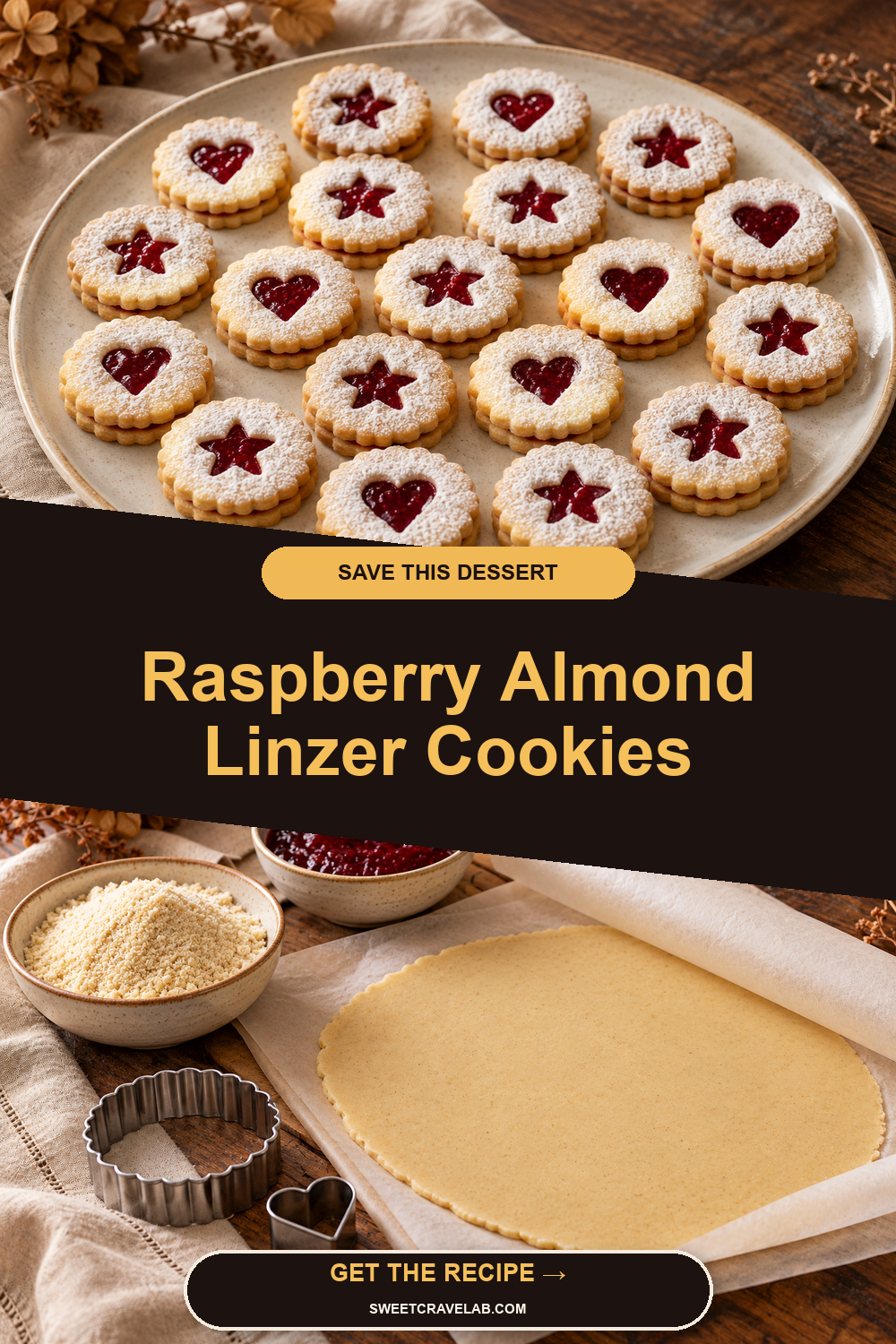 Make-Ahead Raspberry Linzer Cookies