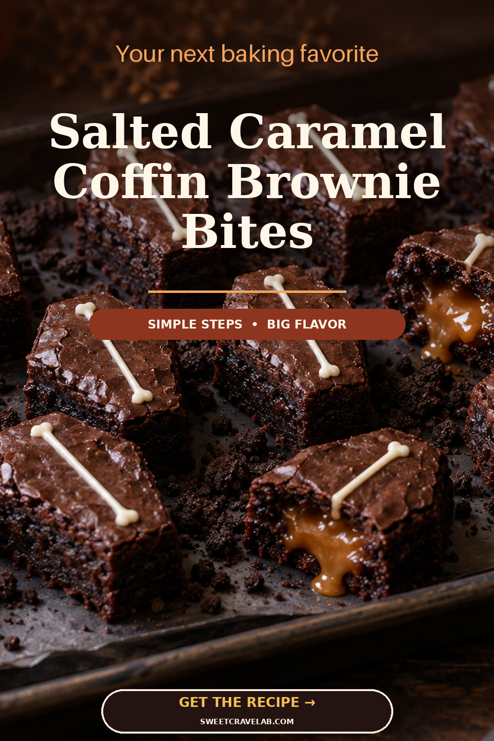 Fudgy Halloween Coffin Brownies