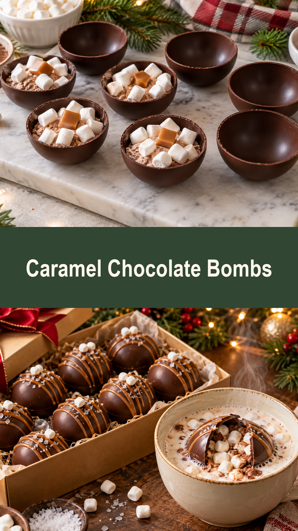 Caramel Chocolate Bombs