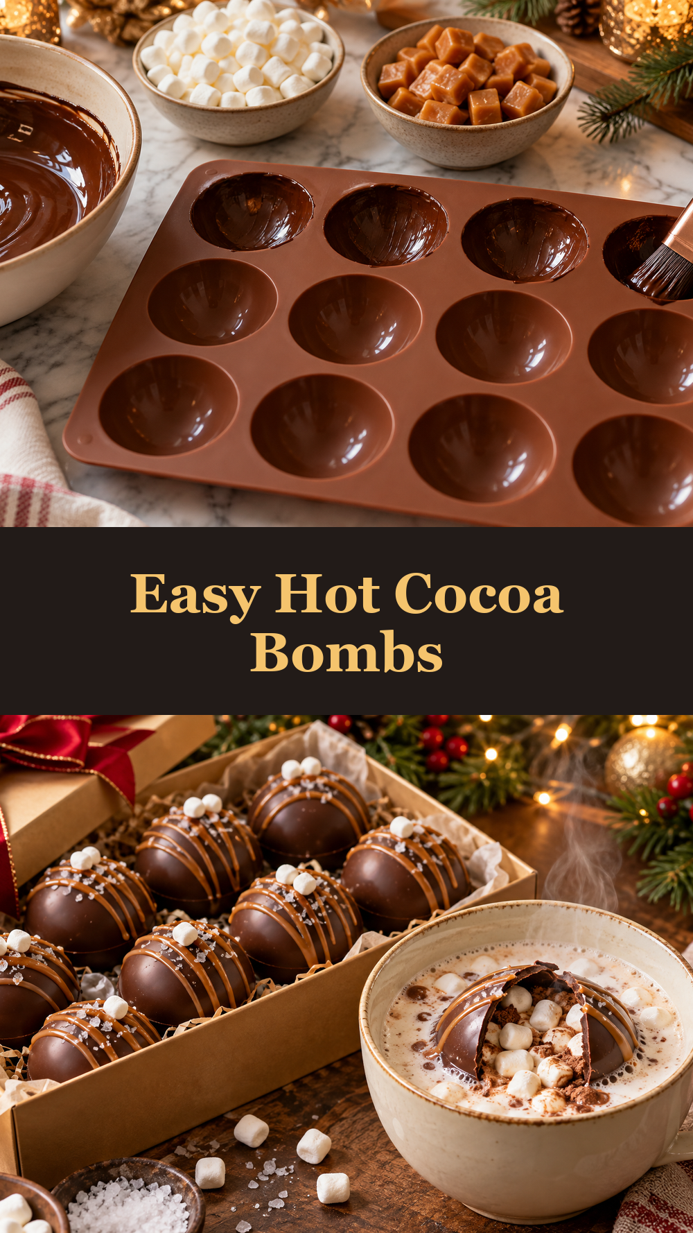 Easy Hot Cocoa Bombs