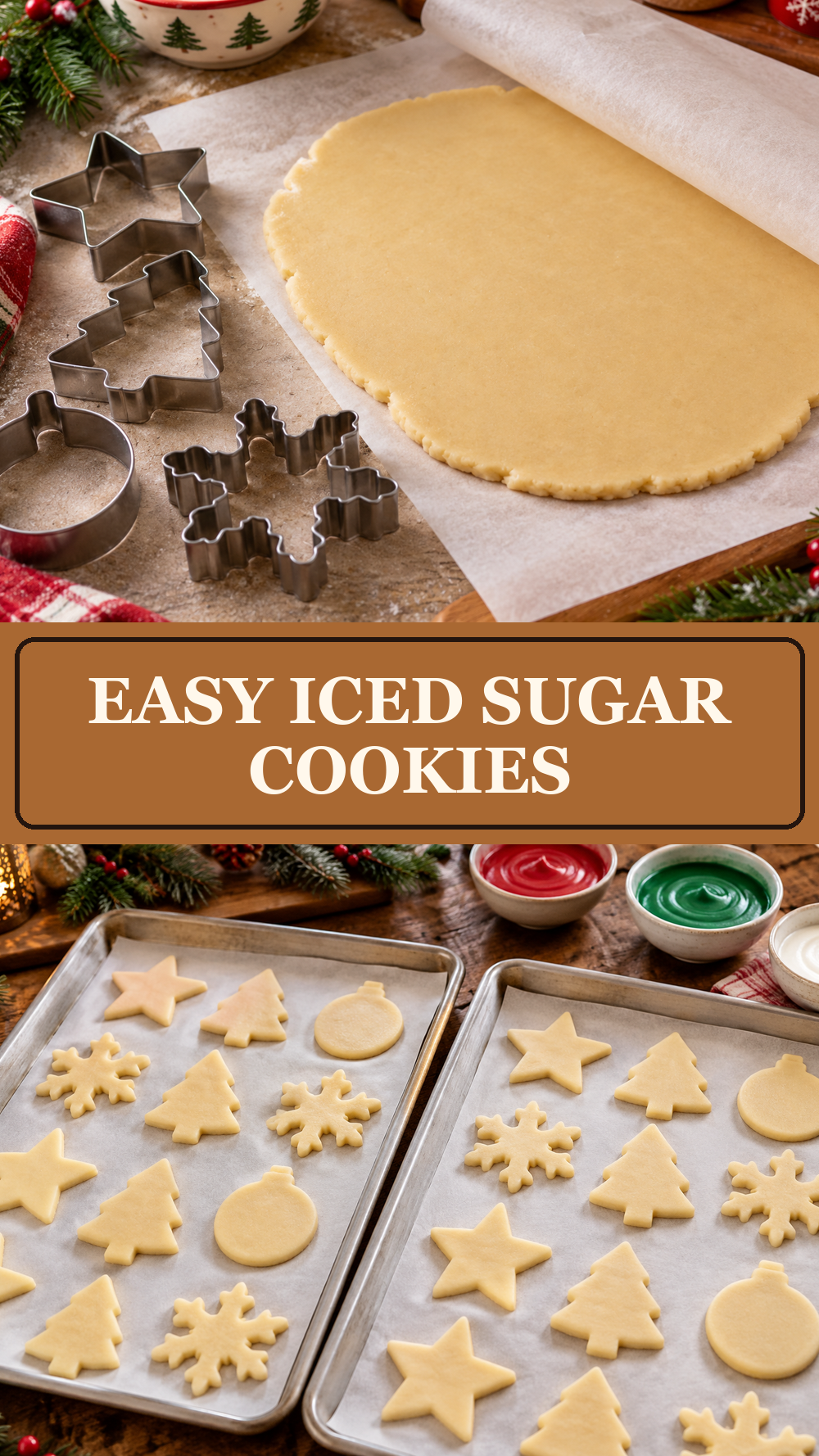 Easy Iced Sugar Cookies