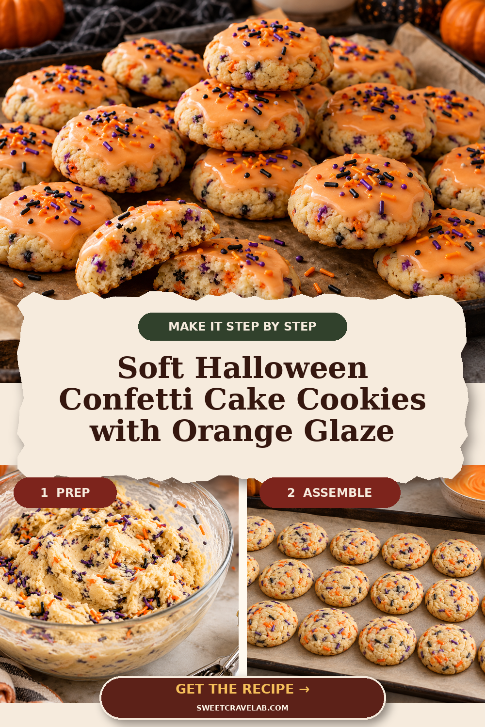 Cakey Halloween Cookies for Parties