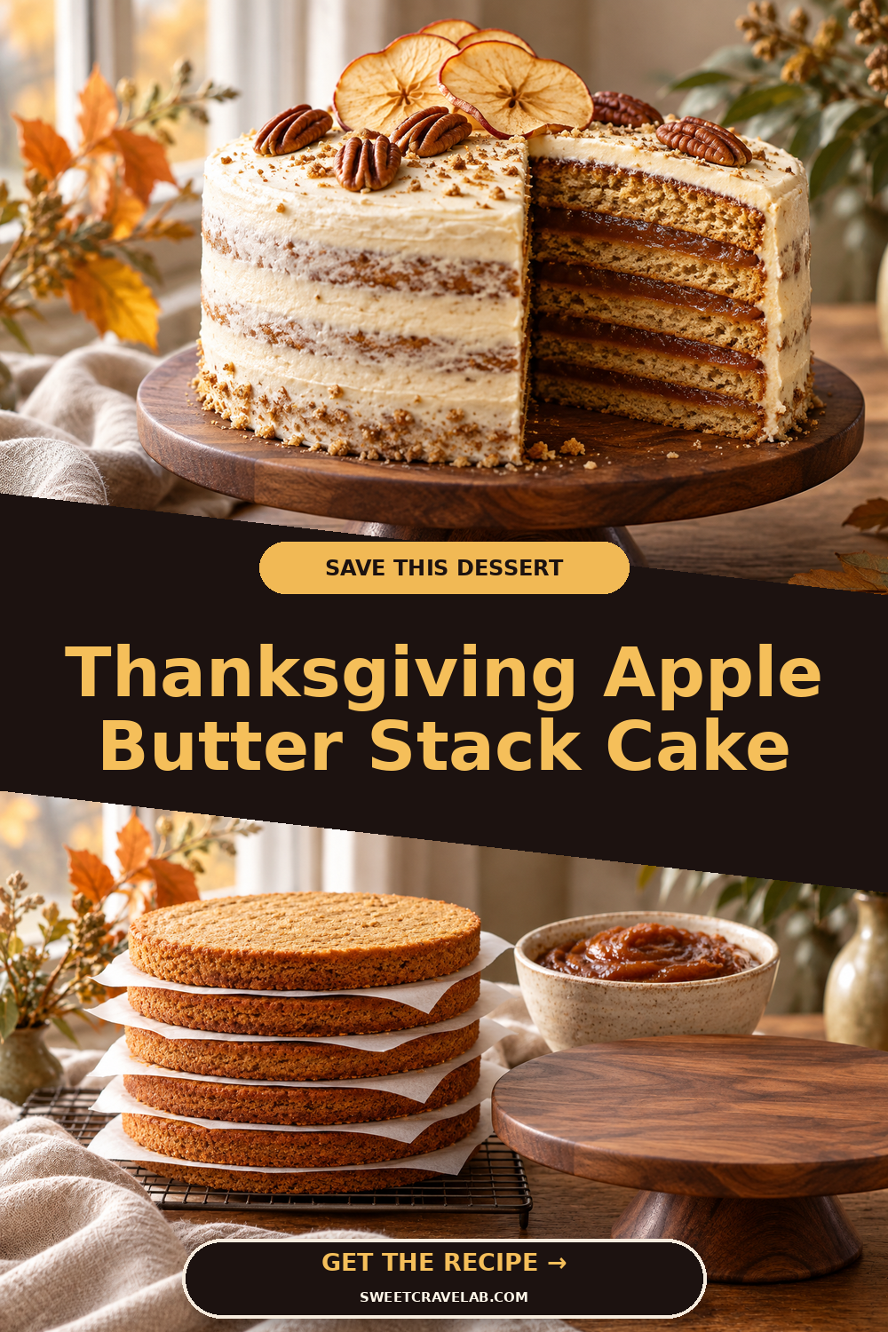 Apple Butter Cake with Maple Mascarpone