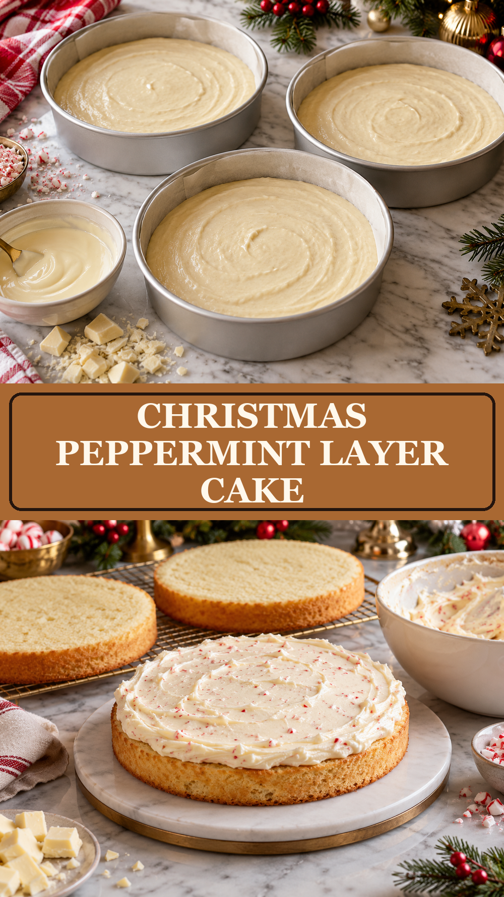 Christmas Peppermint Layer Cake