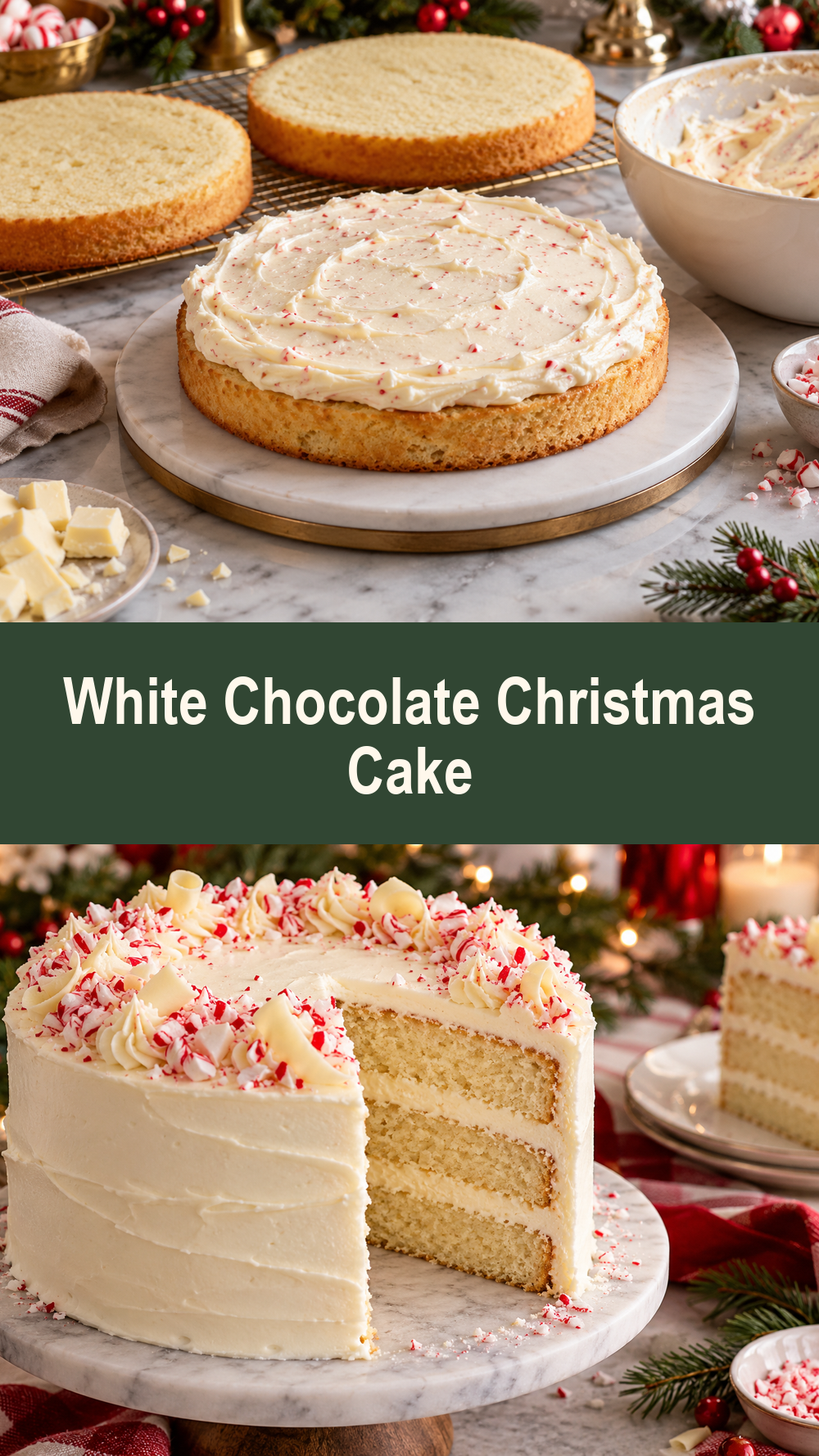 White Chocolate Christmas Cake