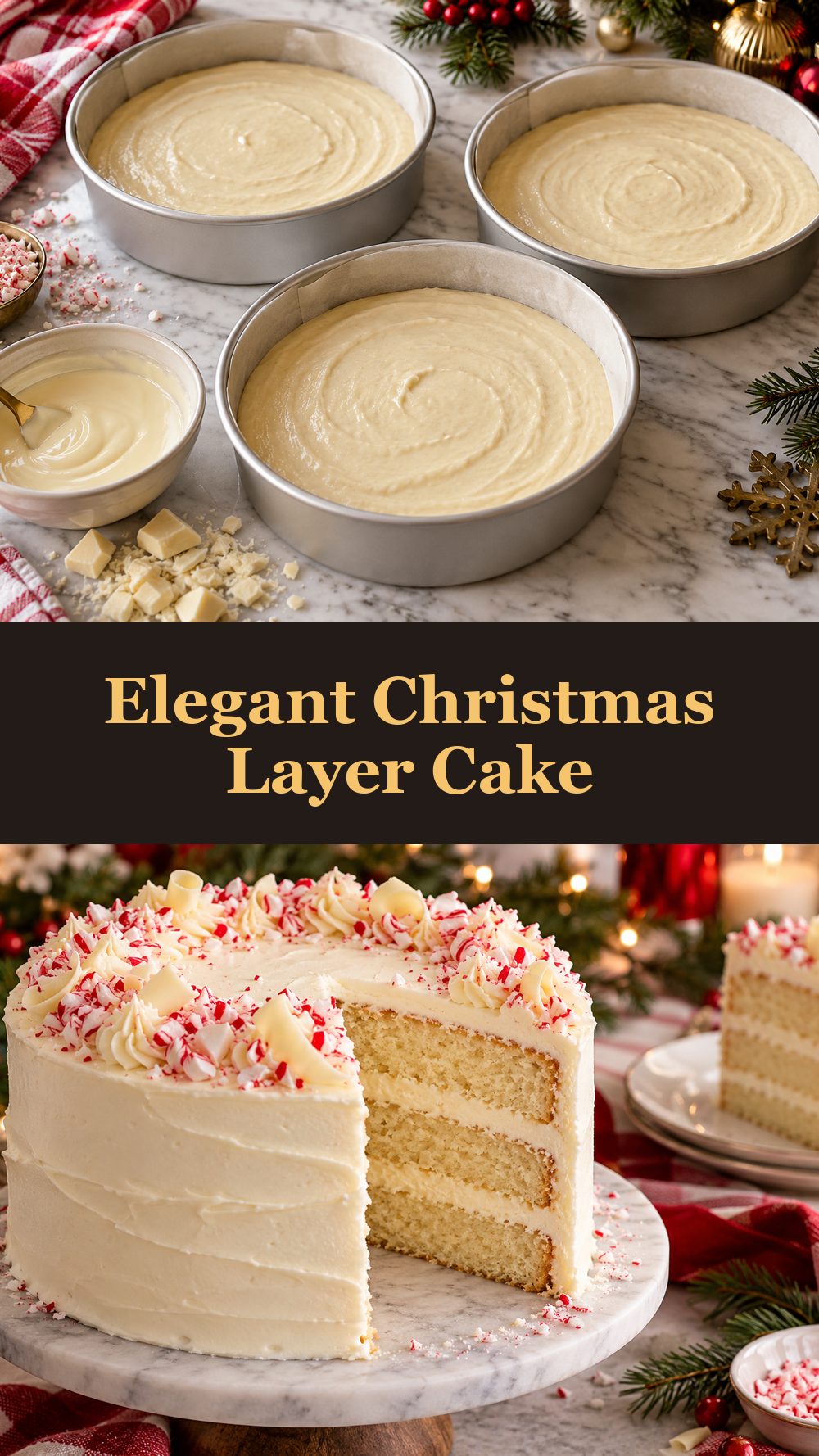 Elegant Christmas Layer Cake