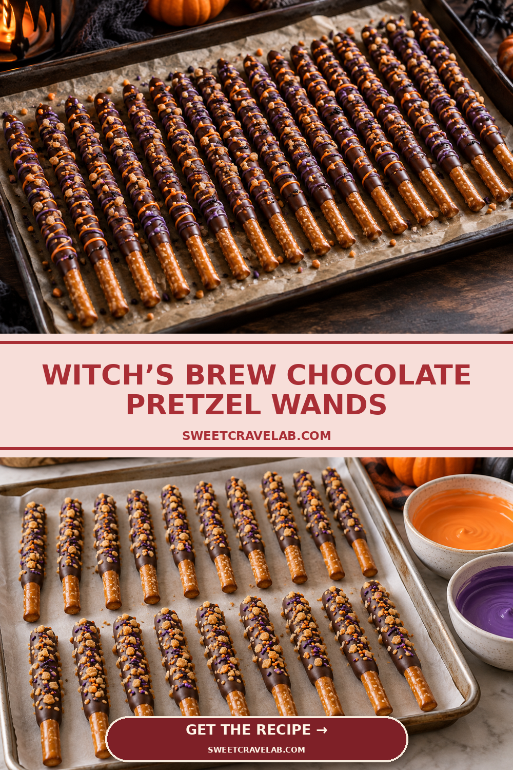 How to Make Chocolate Witch Wands